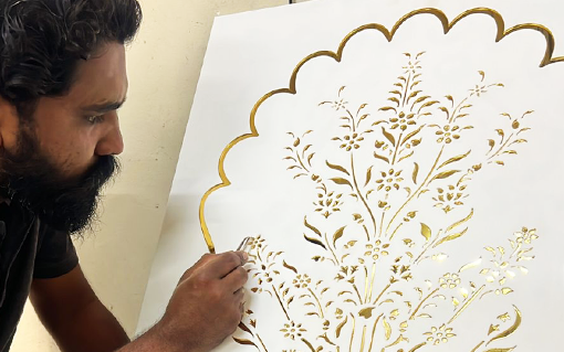 Inlay-work-at-Kalaakaar-Makerspace-Pune