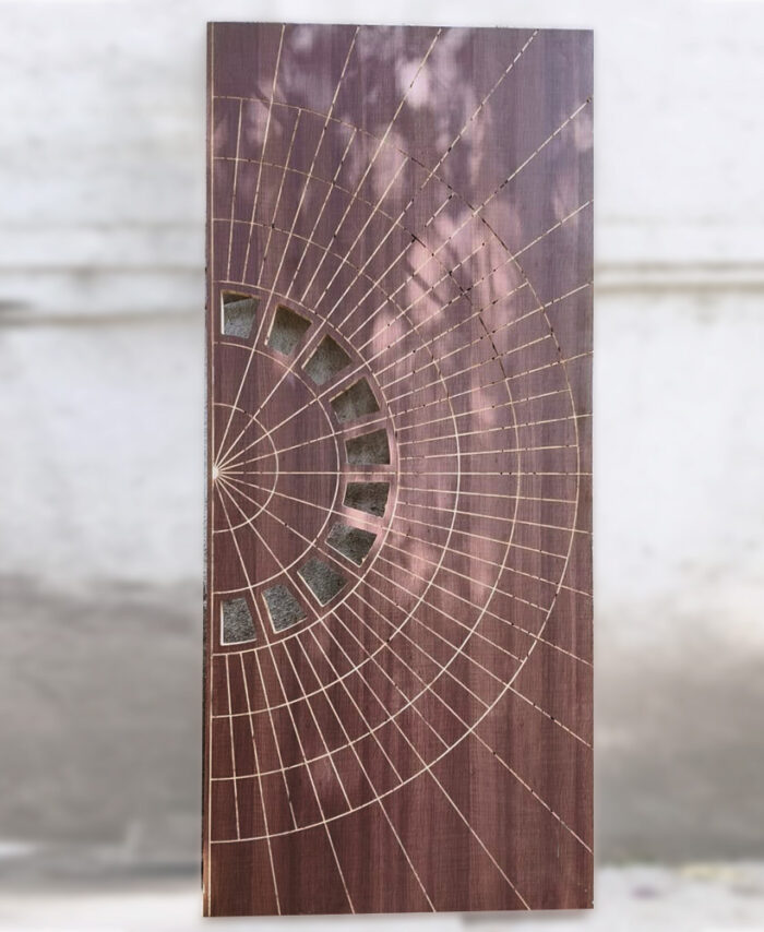 Laser Engraved Wooden Door - 2D Design DXF File